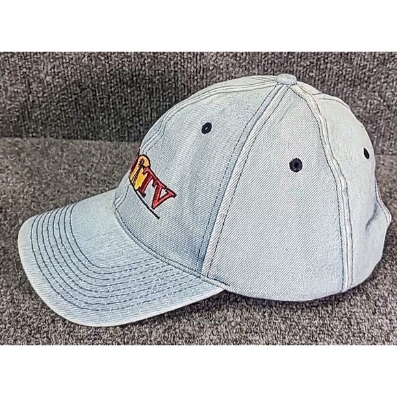 RFDF TV Denim Hat Baseball Ball Cap ADJUSTABLE Relaxed Fit Light Wash Rural Farm - Picture 2 of 6